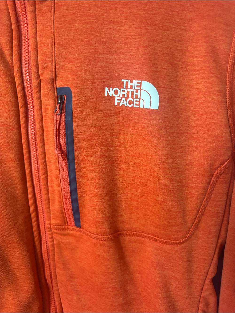 The North Face Men’s Orange Full-Zip Performance Fleece Jacket - Picture 2 of 7